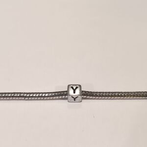 Silver‎ Y Spacer Charm for Pandora Style Bracelet